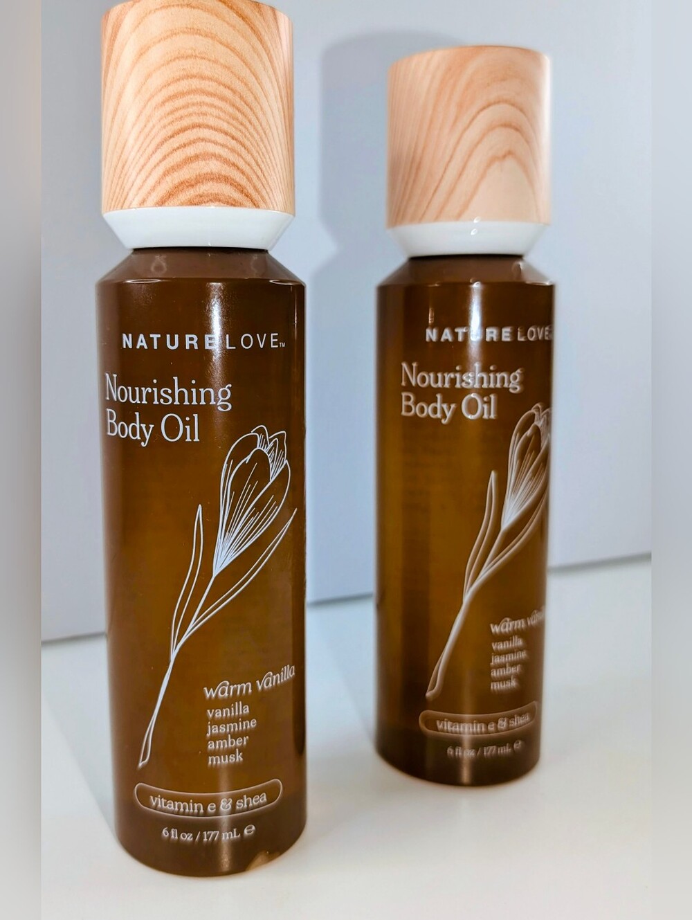 Nature Love Nourishing Body Oil Set of 2 NEW